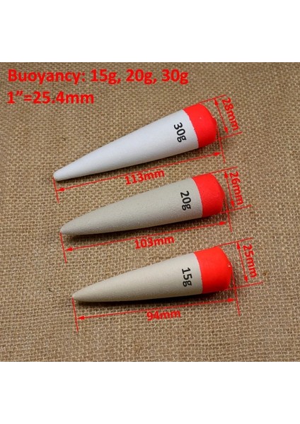 2 Adet 15G Yüzdürme Tarzı Bimoo Eva Köpük Inline Bobber Şamandıra 15G 20G 30G Yüzdürme Tuzlu Su Catfke Canlı Yem Balıkçılık Şamandıra Rig Aksesuarları (Yurt Dışından) fırsatları