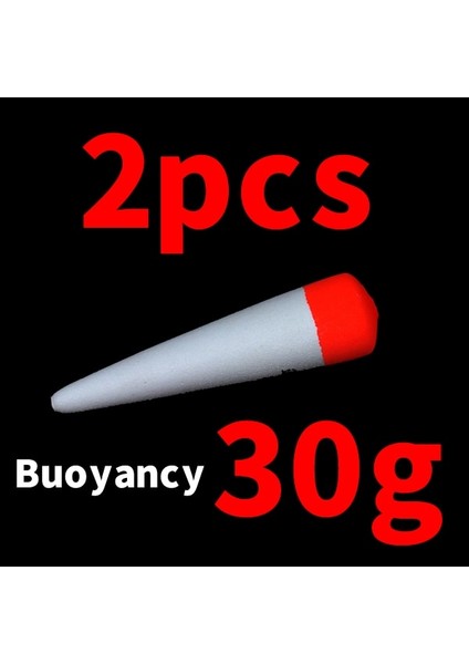 2 Adet 30G Yüzdürme Stili Bimoo Eva Köpük Inline Bobber Şamandıra 15G 20G 30G Yüzdürme Tuzlu Su Catfke Canlı Yem Balıkçılık Şamandıra Rig Aksesuarları (Yurt Dışından)