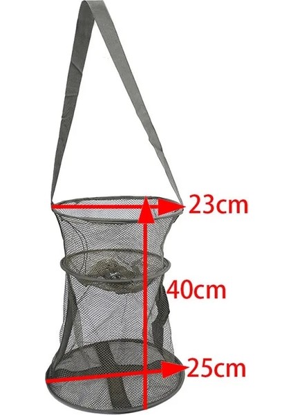 No.25 Tarzı Ağ Katlama Iniş Ağı Taşınabilir Koyu Yeşil Balık Ağı Yuvarlak Katlanır Frimp Örgü Kafes Döküm Net Balıkçılık Tuzağı (Yurt Dışından)