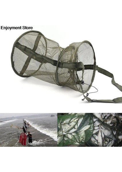 No.25 Tarzı Ağ Katlama Iniş Ağı Taşınabilir Koyu Yeşil Balık Ağı Yuvarlak Katlanır Frimp Örgü Kafes Döküm Net Balıkçılık Tuzağı (Yurt Dışından) modelleri
