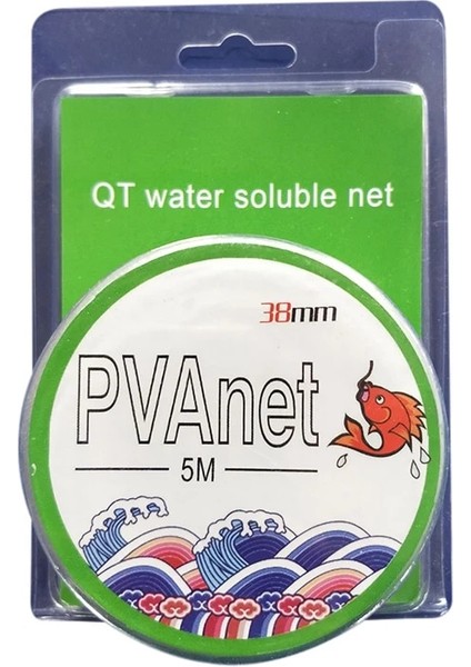 3.8cm 5m Stili Sıcak Satış 5m Pva Balıkçılık Mesh Çözünür Dar Balıkçılık Ağı Suda Çözünür Örgü Beyaz Dolum Çorabı Yem Çanta Balık Ağı Korumak (Yurt Dışından)