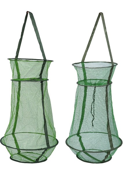No.2 Tarzı 1 Adet Katlanabilir Naylon Balık Ağı Yakalamak Yengeç Balık Crawdad Karides Minnow Mesh Kafes Balıkçılık Yem Tuzağı Dökme Dip Sürüklenme Karides Ağı (Yurt Dışından)