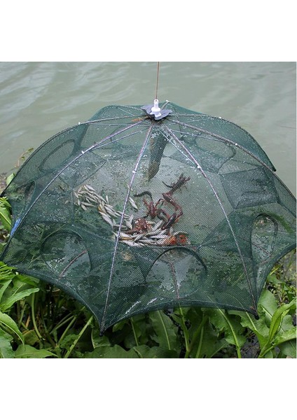 KARE60-60CM Tarzı Güçlendirilmiş Otomatik Balık Ağı Karides Kafesi Naylon Katlanabilir Balık Tuzağı Döküm Net Döküm Kat Yengeç Tuzağı Balıkçılık Ağı (Yurt Dışından)