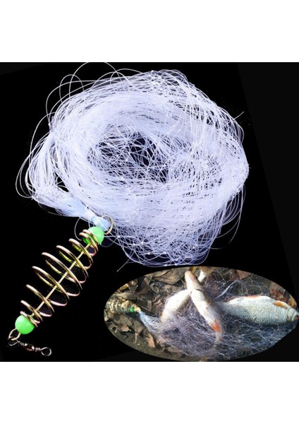 No.4 Tarzı Naylon Balık Ağı Örgü Tuzakçı Metal Yaylı Kanca Shoal Ağları Olta Takımı Olta Takımı Olta Takımı (Yurt Dışından)