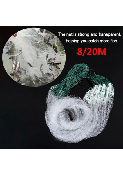 8m Tarzı Tek Katmanlı Monofilament Balık Ağı Balık Gillnet Açık Hobiler Için Şamandıra Tuzağı ile Balıkçı Balıkçılık Aksesuarları (Yurt Dışından) modelleri