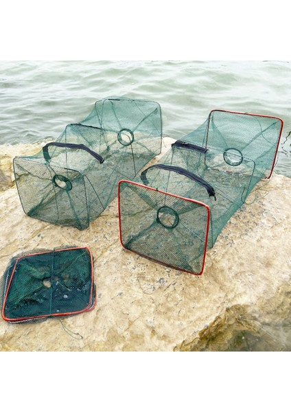 S Kenarlı Stil Balık Tuzağı Net Olta Takımı Yengeç Karides Karides Kerevit Istakoz Crawdad Katlanabilir Yürüyüşe Uygun Kamp Turizm Doldurulabilir (Yurt Dışından) modelleri