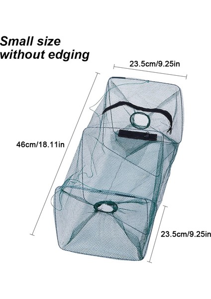 S Kenarlı Stil Balık Tuzağı Net Olta Takımı Yengeç Karides Karides Kerevit Istakoz Crawdad Katlanabilir Yürüyüşe Uygun Kamp Turizm Doldurulabilir (Yurt Dışından) indirimleri