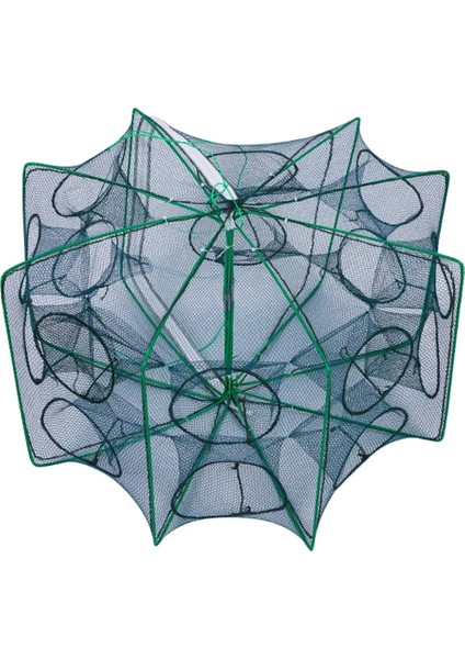 F Stili Otomatik Balık Ağı Naylon Katlanır Karides Kafesi Kerevit Yengeç Balık Tuzağı Catcher Katlanabilir Balıkçılık Ağı (Yurt Dışından)