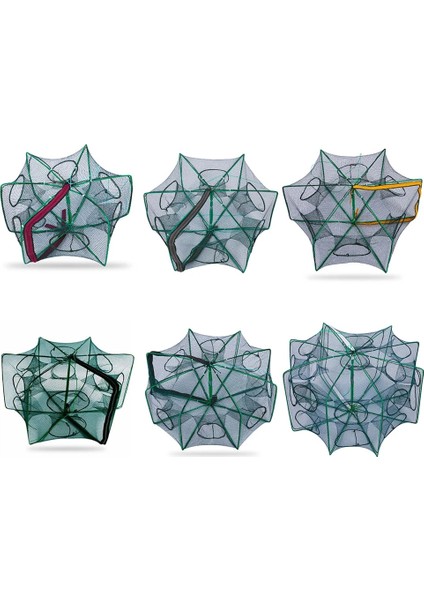 F Stili Otomatik Balık Ağı Naylon Katlanır Karides Kafesi Kerevit Yengeç Balık Tuzağı Catcher Katlanabilir Balıkçılık Ağı (Yurt Dışından) fiyatları