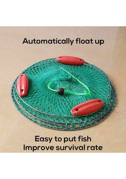 40CM Tarzı Otomatik Yüzen Balık Ağı Kafes Katlanır Yengeç Crawdad Karides Minnow Yem Tuzağı Döküm Balık Ağı Taşınabilir Katlanabilir Balıkçılık Ağı (Yurt Dışından) modelleri