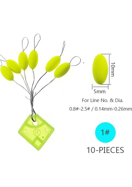 Sarı 1 Stil Infof 10-Pack 6. Balıkçılık Şamandırası Oval Yüzer Balıkçılık Bobbers Yüzen Sazan Balıkçılık Aksesuarları Şamandıralar (Yurt Dışından)