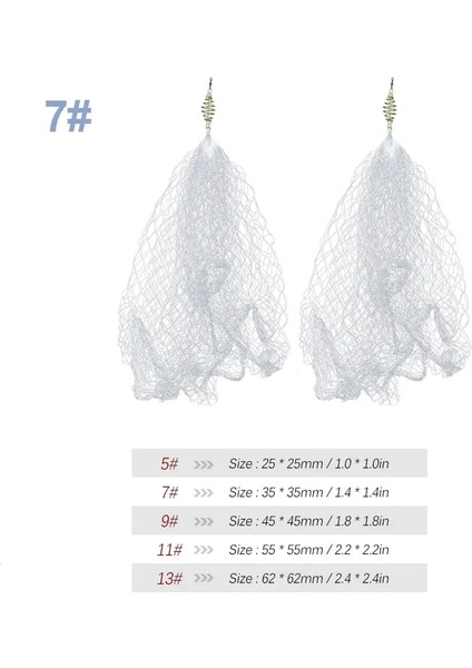 No.7 Tarzı 2 Adet Balık Ağı Sazan Olta Takımı Pesca Bakır Yaylı Balık Balık Ağı Işıklı Boncuklar ile Gece Için Ağ Ağı (Yurt Dışından) fiyatları