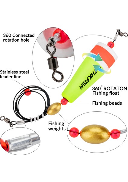 28G Sarı Stil Thkfish Köpük Balıkçılık Şamandıra Şamandıra Kayma Şamandıra Flotador Bobber Carolina Rig Olta Takımı 28G 35G 40G (Yurt Dışından) fiyatları