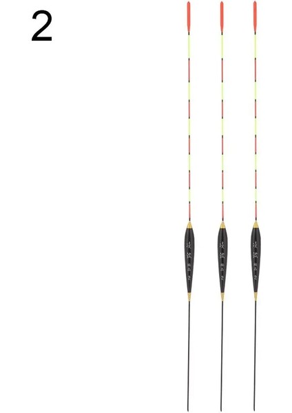 No.2 Tarzı 3 Adet Balıkçılık Şamandıra Ahşap Floresan Yüksek Hassasiyetli Bobber Aydınlık Şamandıra Işaretli Kalın Balıkçılık Işık Şamandıra Balıkçılık Aksesuarları (Yurt Dışından)