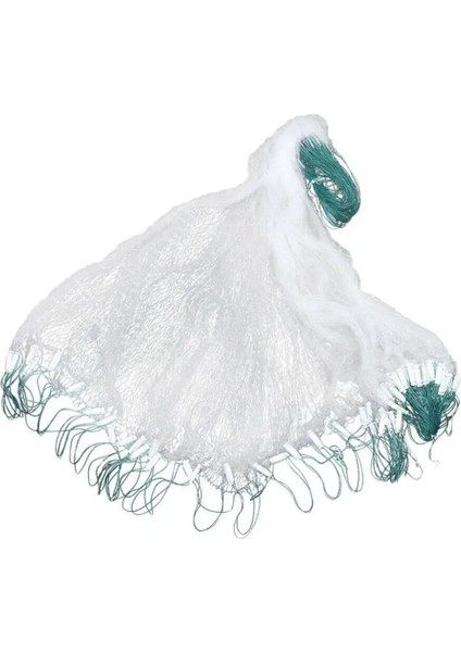 Balık Ağı B Tarzı Float Balık Tuzağı Monofilament Örgü Küçük Solungaç Naylon Balık Ağı Aksesuarı ile Beyaz Açık Yeşil Balık Ağı .5m x 12M (Yurt Dışından)