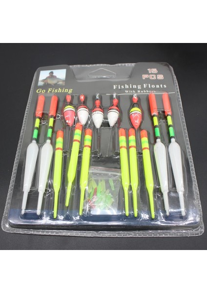 15 Adet Tarzı Et Deniz Balıkçılık Şamandıraları Dikey Şamandıra Kayma Bobber Çubuk Balıkçılık Yemleri Dikey Şamandıra Deniz Balıkçılığı Şamandıraları Balıkçılık Yemleri (Yurt Dışından)