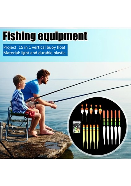 15 Adet Tarzı Et Deniz Balıkçılık Şamandıraları Dikey Şamandıra Kayma Bobber Çubuk Balıkçılık Yemleri Dikey Şamandıra Deniz Balıkçılığı Şamandıraları Balıkçılık Yemleri (Yurt Dışından) fırsatları