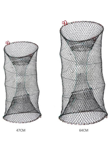 47CM Tarzı Katlanabilir Yem Döküm Örgü Balık Tuzağı Taşınabilir Balıkçılık Iniş Net Karides Kafesi Balık Kerevit Yengeç Catcher El Halat ile (Yurt Dışından) fiyatları