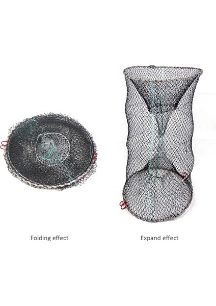 47CM Tarzı Katlanabilir Yem Döküm Örgü Balık Tuzağı Taşınabilir Balıkçılık Iniş Net Karides Kafesi Balık Kerevit Yengeç Catcher El Halat ile (Yurt Dışından) indirimleri