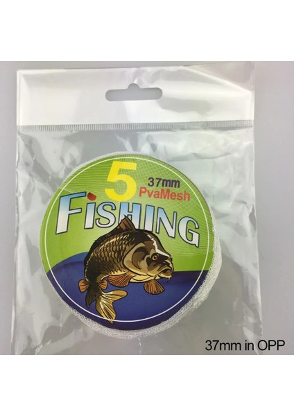 Opp Tarzında 37 mm 5m Balıkçılık Pva Suda Çözünen Örgü Suda Çözünür Örgü Dar Ağ Sazan Balıkçılık Besleyici Tuzak Yem Çanta Ağları Balıkçılık Aksesuarları (Yurt Dışından)