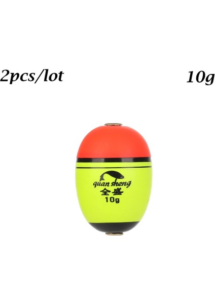 Stil B- 10G Stili 2 Adet Longoval Shape Eva Köpük Balıkçılık Şamandıra Plastik Top Boia Bobber 8gggggg Yüzdürme Yayın Balığı Olta Takımı Sıcak (Yurt Dışından)