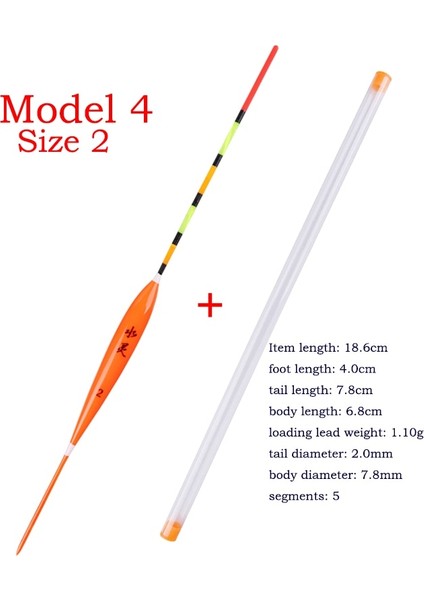 Model8 Size3 1 Parça Tarzı 1 Parça Tatlı Su Balıkçılık Şamandıra + 1 Parça Hediye Tüpü Sığ Su Balsa Bobber Crucian Şamandıra Balıkçılık Takımları Araçları Aksesuarları (Yurt Dışından)