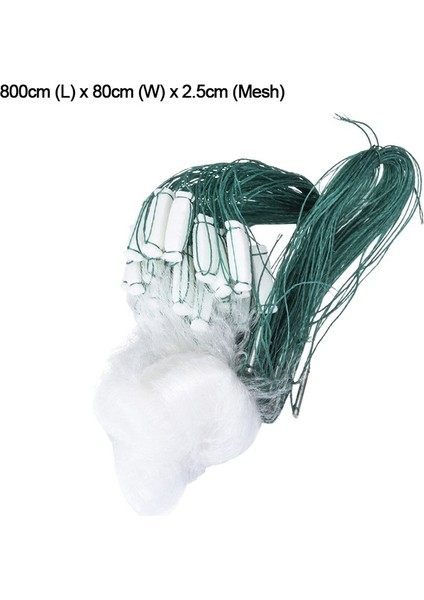 8m Tarzı 1 Adet Monofilament Balık Ağı Tek Katmanlı El Döküm Ağı Kolay Sinek Atma Ağı Küçük Örgü Yakalamak Avcılık Spor Balık Gillnet Tuzağı (Yurt Dışından)
