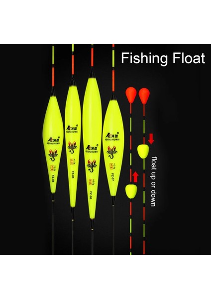 Fz-07 Stili Balık Tutma Şamandıraları Yüzen Top Kayan Şamandıra Kompozit Nano Bobber Özel Yakını Göremeyen Balık Tutma Severler Mücadele Şamandıra Göstergesi (Yurt Dışından)