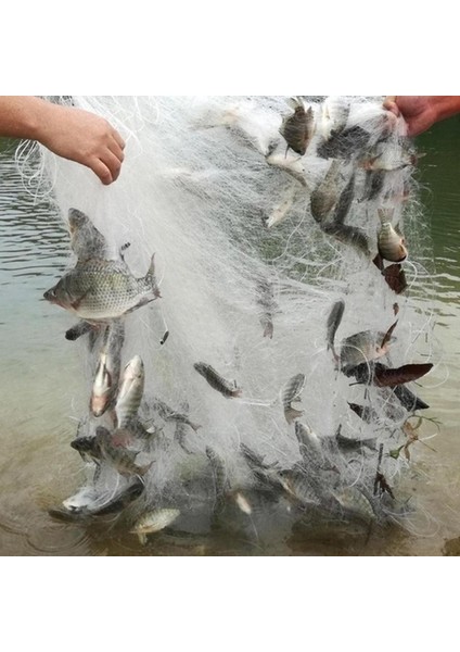 15M Tarzı Tek Katmanlı Balık Ağı Balık Örgü Tuzak Monofilament Solungaç Ağları Açık Taşınabilir Katlanır Yakalama Balık Aracı Balıkçılık Aksesuarları (Yurt Dışından)