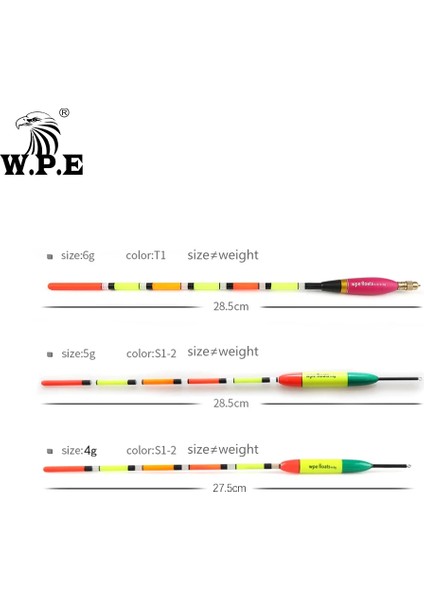 S1-3-4g Stili W.p.e Balıkçılık Şamandırası ve Barguzinsky Köknar Şamandıraları Boyut 4ggg 27.5cm.5cm Olta Şamandırası Bobber Dikey Şamandıra Takımı (Yurt Dışından) modelleri