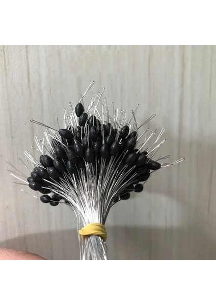 Siyah Zeytin Stili M Stili Ack Fishing Bobber Oval Silindirik Silikon Stoper Space Bean Connector Olta Direnci Balıkçılık Aksesuarları (Yurt Dışından)