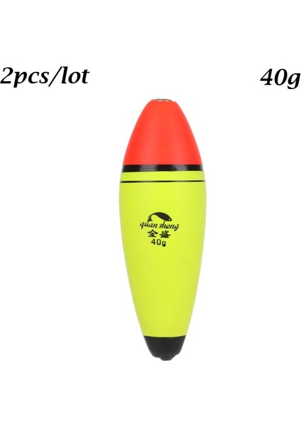 Stil A- 40G Stili 2 Adet Longoval Shape Eva Köpük Balıkçılık Şamandıra Plastik Top Boia Bobber 8gggggg Yüzdürme Yayın Balığı Olta Takımı Sıcak (Yurt Dışından)