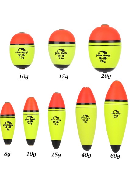 Stil A- 40G Stili 2 Adet Longoval Shape Eva Köpük Balıkçılık Şamandıra Plastik Top Boia Bobber 8gggggg Yüzdürme Yayın Balığı Olta Takımı Sıcak (Yurt Dışından)