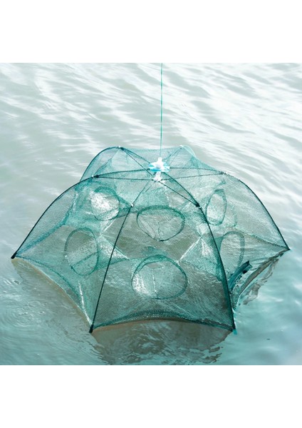 4 Delik ve Hediyeler Stili Otomatik Balık Ağı Naylon Katlanabilir Yakalama Balık Tuzak Ağları Frimp Minnows Yengeç Döküm Örgü Balıkçılık Ağı Aracı (Yurt Dışından) modelleri