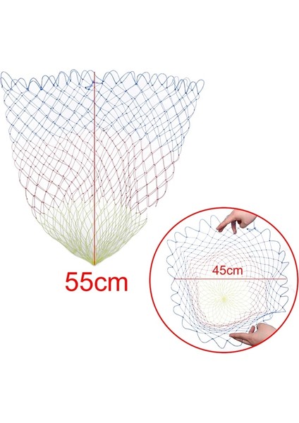 45CM Tarzı Olor Olta Ağı Kafa Naylon Balık Ağı Katlanabilir Balıkçılık Aracı Elmas Örgü Delik Balık Ağı Olta Takımı (Yurt Dışından)
