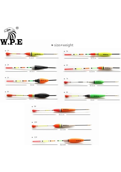 P1-11-6g Stili W.p.e Lot Yüksek Li Eva Köpük Balıkçılık Şamandıra Olta Takımı Şamandıra Bobber Sazan Balıkçılık Renkli 16. (Yurt Dışından) modelleri