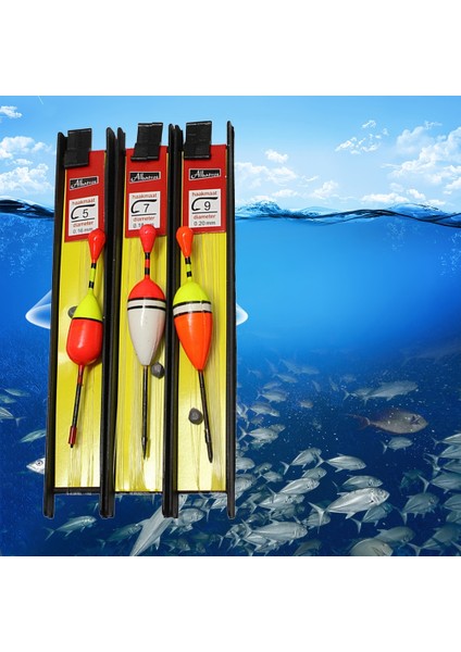 Kabak Tipi Stili 3 Adet Olta Bobber Hattı Kitleri Olta Köpük Şamandıra Kaya Balıkçılık Şamandıra Seti (Yurt Dışından) fırsatları