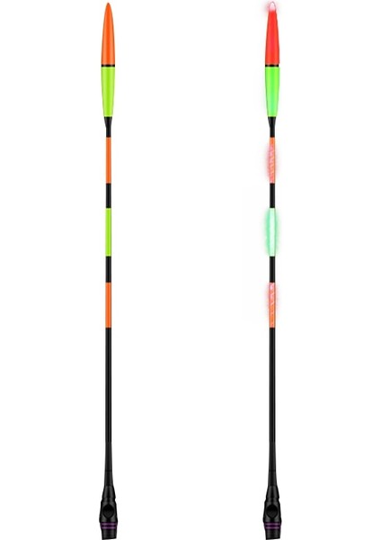 Typea Stili Balıkçılık Şamandıra Kuyruğu Balık Isırığı LED Işık Rengi Değişen Aydınlık Gece Elektronik Şamandıra Yüzer Kuyruk Balıkçılık Aksesuarları (Yurt Dışından)