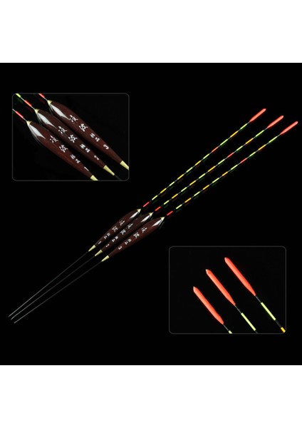 No.3 Tarzı Balıkçılık Şamandırası Ahşap Floresan Yüksek Hassasiyetli Bobber Aydınlık Şamandıra Işaretli Kalın Balık Tutma Gecesi Şamandıra Şamandıra Takımları (Yurt Dışından) indirimleri