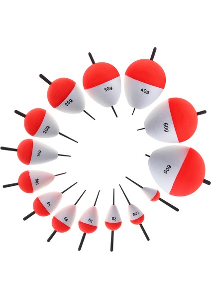 Lot Eps Köpük Sert Balıkçılık, Bobber Şamandıralı Top ve Deniz Balıkçılığı Için Dikey Şamandıralı Yüzer (Yurt Dışından) fırsatları