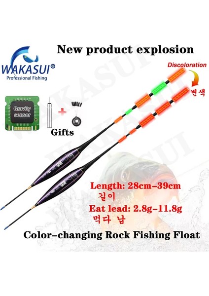 B75-5PCS Tarzı Yeni Yerçekimi Sensörü Sazan Kayalık Balıkçılık Aydınlık Şamandıra + Pil Yüksek Hassasiyet Floatfishing Kırmızı Açık Çubuklar Aksesuarları Çevirin (Yurt Dışından) fiyatları