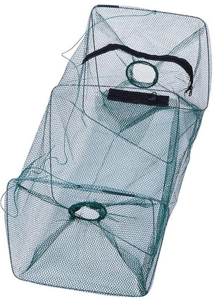 23X23X46CM Stili Balık Ağı Katlanabilir Taşınabilir Dip Net Balık Kafesi Naylon Çelik Tel Balıkçılık Pot Karides El Tuzağı Balıkçılık Ağı Tuzak Kafesi (Yurt Dışından)