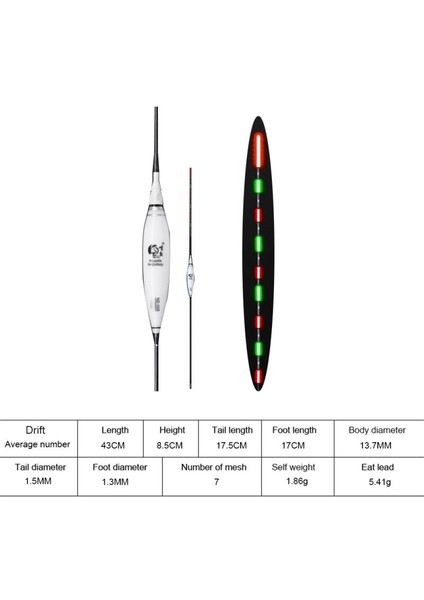 A8 Stili 1 Adet Set Balıkçılık Şamandıra LED Elektrikli Şamandıra Işık Olta Takımı Aydınlık Elektronik Şamandıra Pilsiz (Yurt Dışından)
