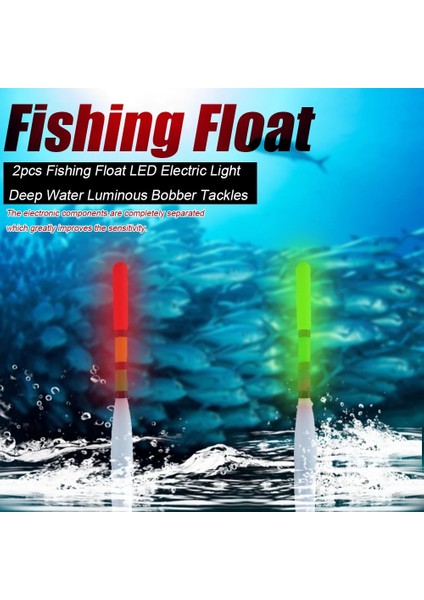 Kuyruk Çizgisi Kırmızı Stili 2 Adet Balıkçılık Şamandıra LED Elektrikli Şamandıra Işık Derin Suda Şamandıra Olta Takımı Bobber Olta Takımı Elektronlar ile Pil (Yurt Dışından) indirimleri
