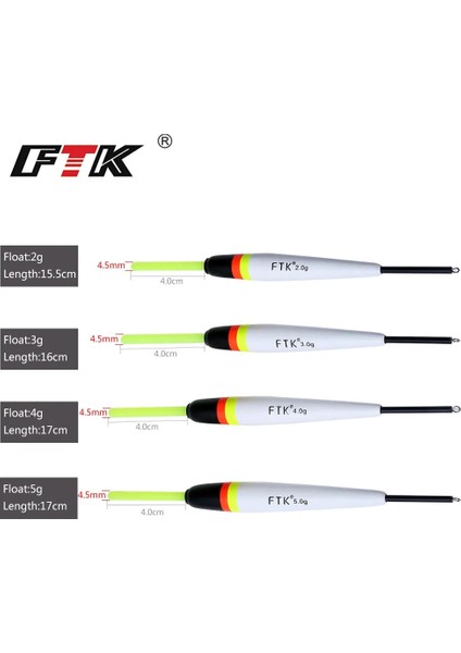 001-2G Tarzı Ftk Barguzinsky Fir Light On The Dark Lot Balık Tutma Şamandıra Uzunluğu cm Şamandıra Ağırlığı Sazan Balıkçılığı Için Karışık Renk (Yurt Dışından) fırsatları