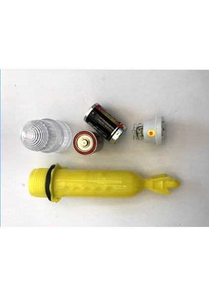 Kırmızı-Sarı 2 Renk Stili Posidon 25CM 3.0V Çeşitli Renkler Balık Ağı Sinyal Işığı Balık Tutma Ağı Lambası Çekmek Kamp Dış Mekan Işık Balıkçılık Şamandıra Işık (Yurt Dışından)