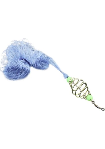 F 4CMX4CM Stili 1 Adet Balık Ağı Tuzak Örgü Işıltılı Boncuk Metal Yaylı Balık Yemi Yem Besleyici ile Balıkçılık Tuzakları Ağları Balık Ağı Örgülerle Mücadele (Yurt Dışından)