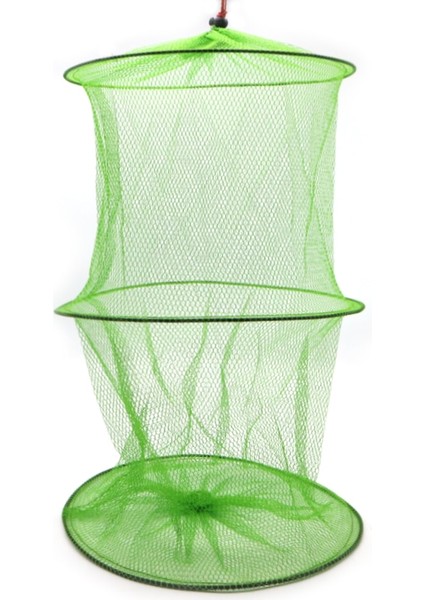 2 Katman Stili 2 Katmanlar Taşınabilir Balık Ağı Frimp Mesh Kafes Cast Net Balıkçılık Tuzak Ağı Katlanabilir Balık Ağı Takımları48 x 30CM (Yurt Dışından)