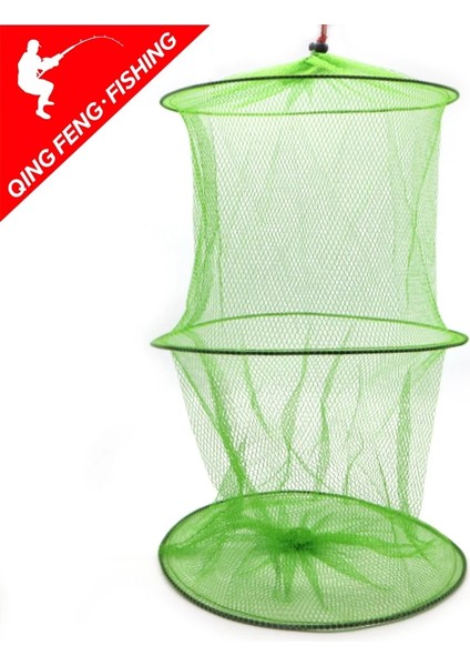 2 Katman Stili 2 Katmanlar Taşınabilir Balık Ağı Frimp Mesh Kafes Cast Net Balıkçılık Tuzak Ağı Katlanabilir Balık Ağı Takımları48 x 30CM (Yurt Dışından) modelleri