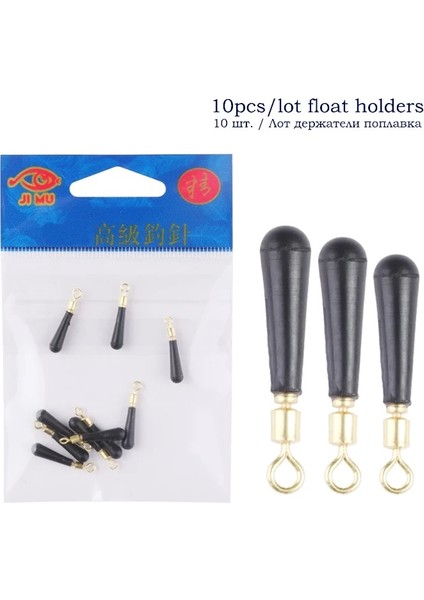 Orta 10 Parça Tarzı Lot Balıkçılık Şamandıra Tutucular Bakır B Şekli Halka Bağlayın 360 Derece Serbestçe Dönen Fırdöndüler Silikon Tutucu Olta Takımı (Yurt Dışından) fiyatları